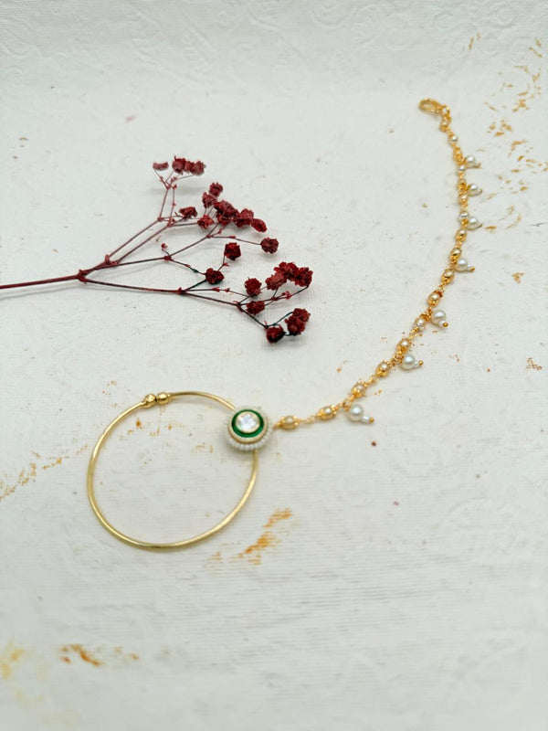 Rajrani Emerald – Kundan Bridal Set