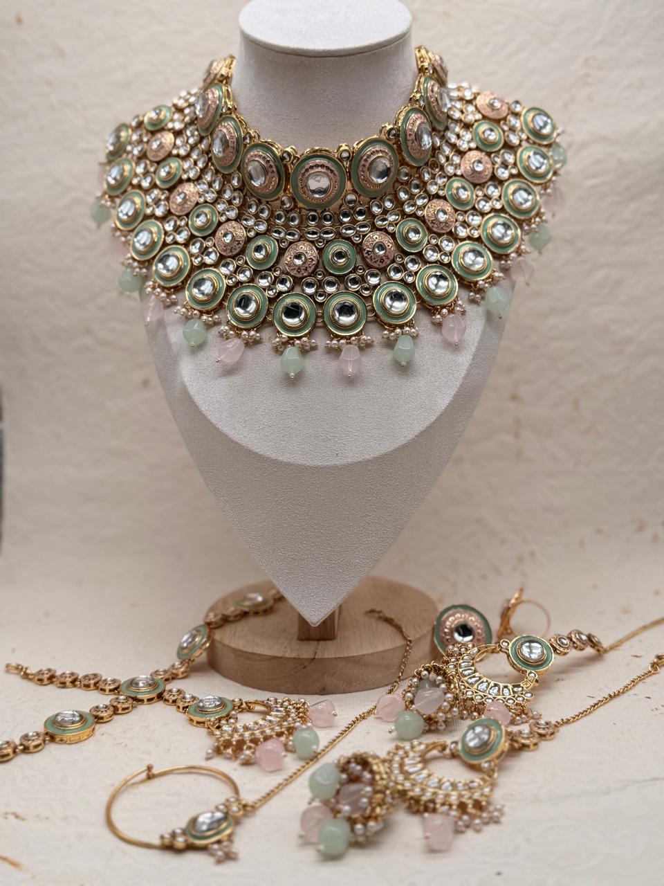 Rajvanshi Rajwadi  Kundan Replica Bridal Set