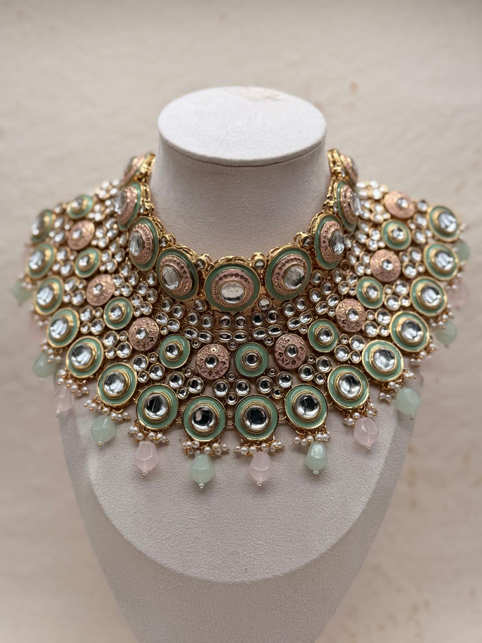 Rajvanshi Rajwadi  Kundan Replica Bridal Set