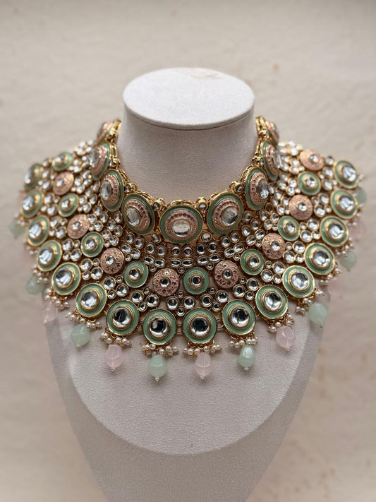 Rajvanshi Rajwadi  Kundan Replica Bridal Set