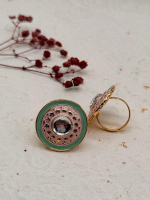 Rajnoor Pastel Kundan Bridal Set