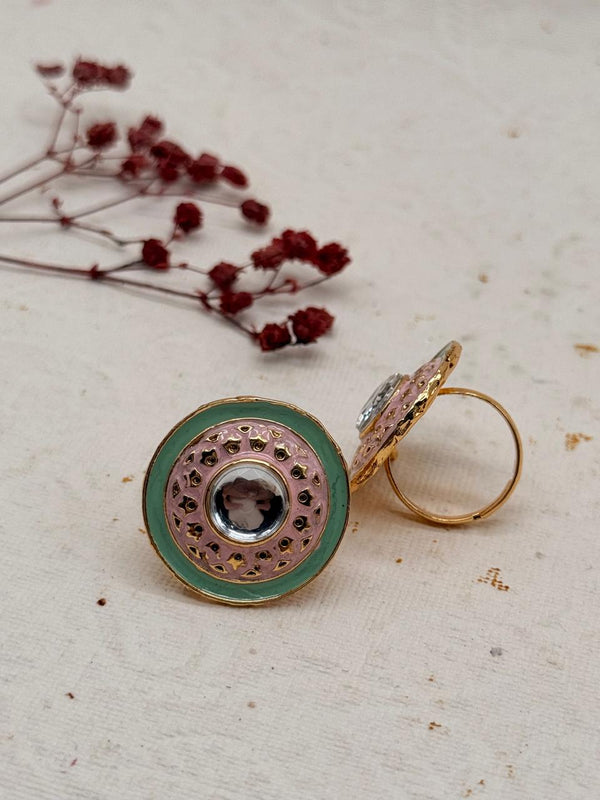 Rajnoor Pastel Kundan Bridal Set