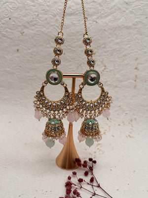 Rajnoor Pastel Kundan Bridal Set