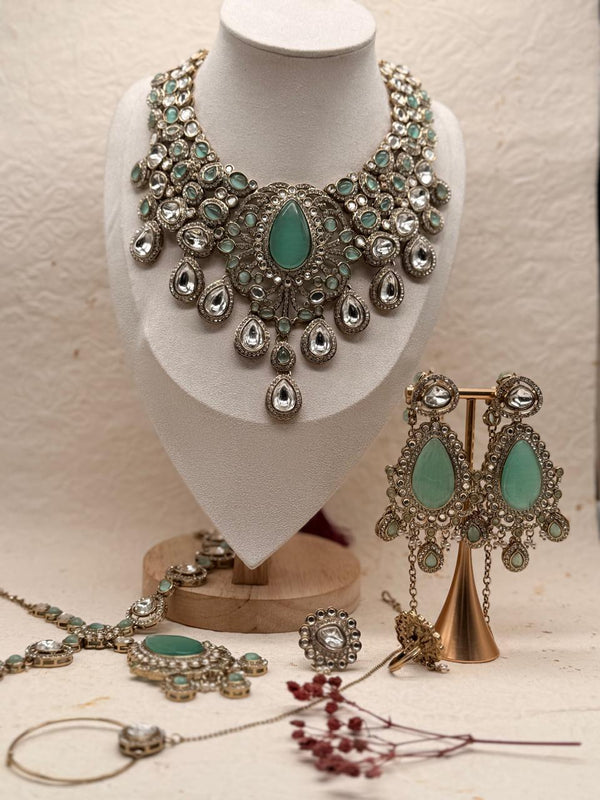 Rajmayura Kundan Polki Bridal Set