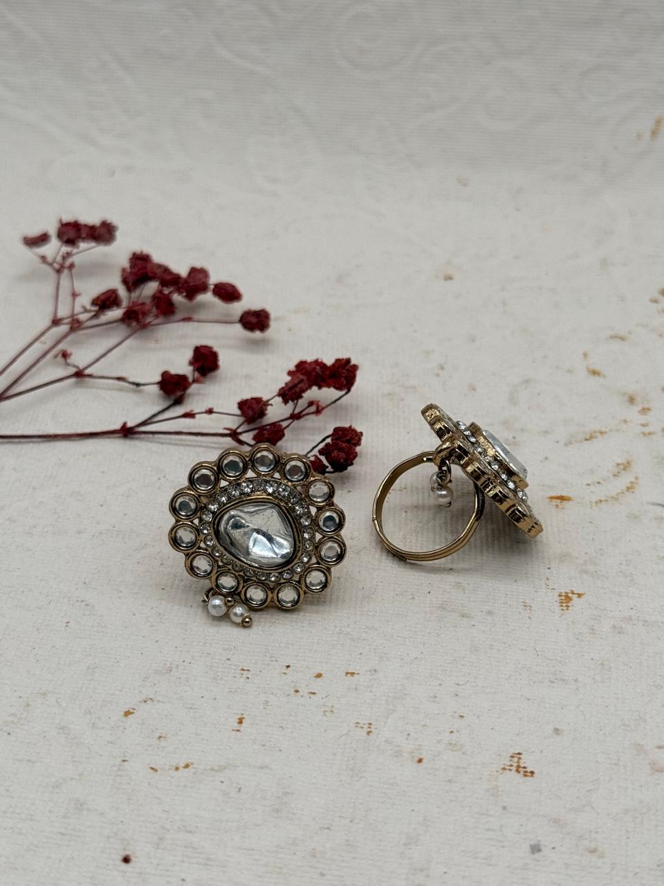 Rajmayura Kundan Polki Replica Bridal Set