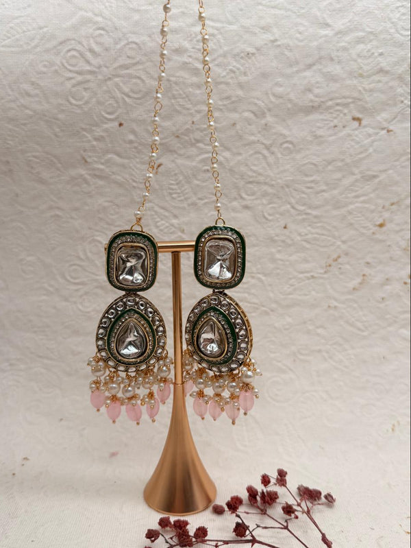 Gulnoor Rajwadi Kundan Bridal Set