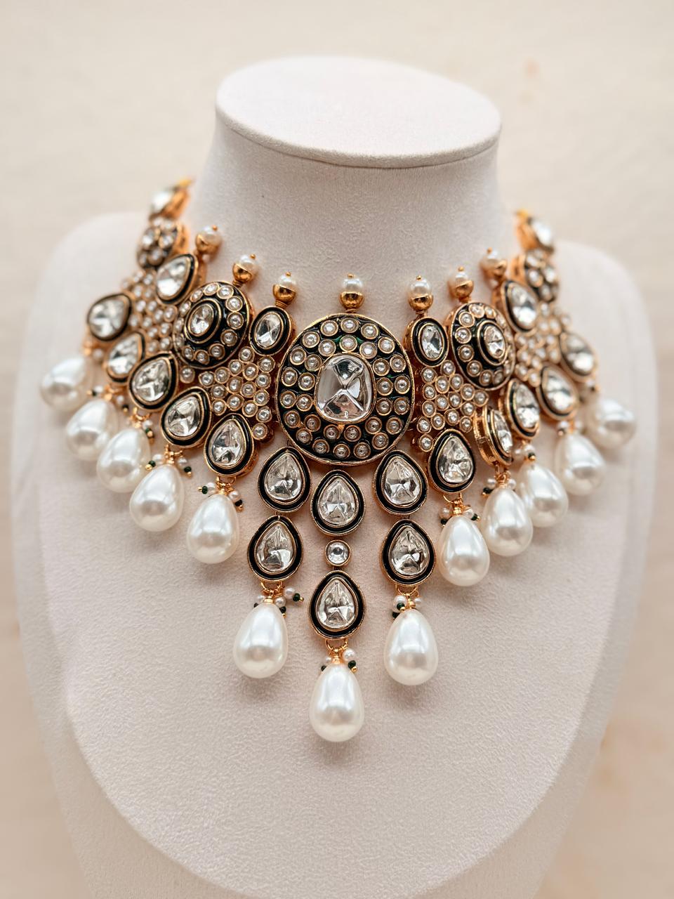 Rajpratha Kundan Replica Bridal Set