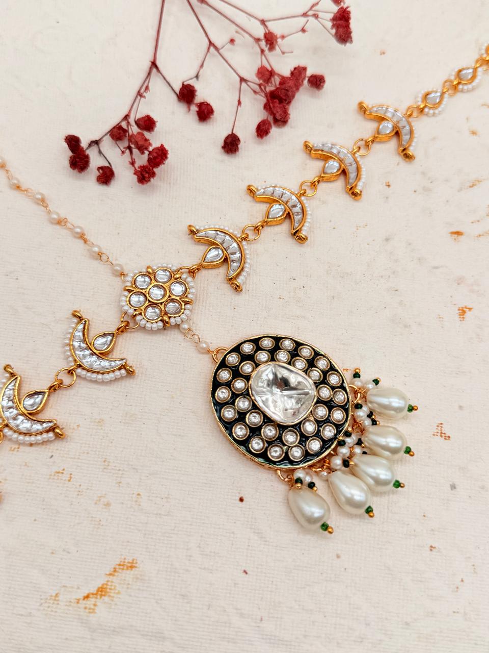 Rajpratha Kundan Replica Bridal Set