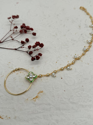 Rajvanshi Emerald Kundan Bridal Set