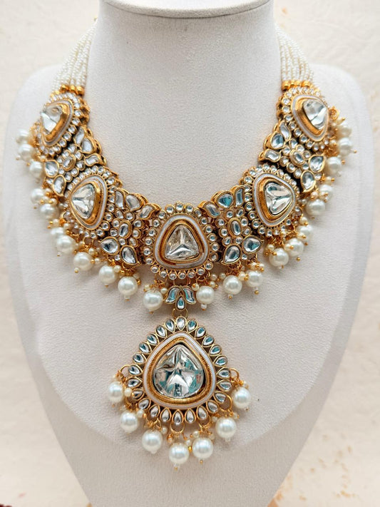 Rajratanika Kundan Replica Bridal Set