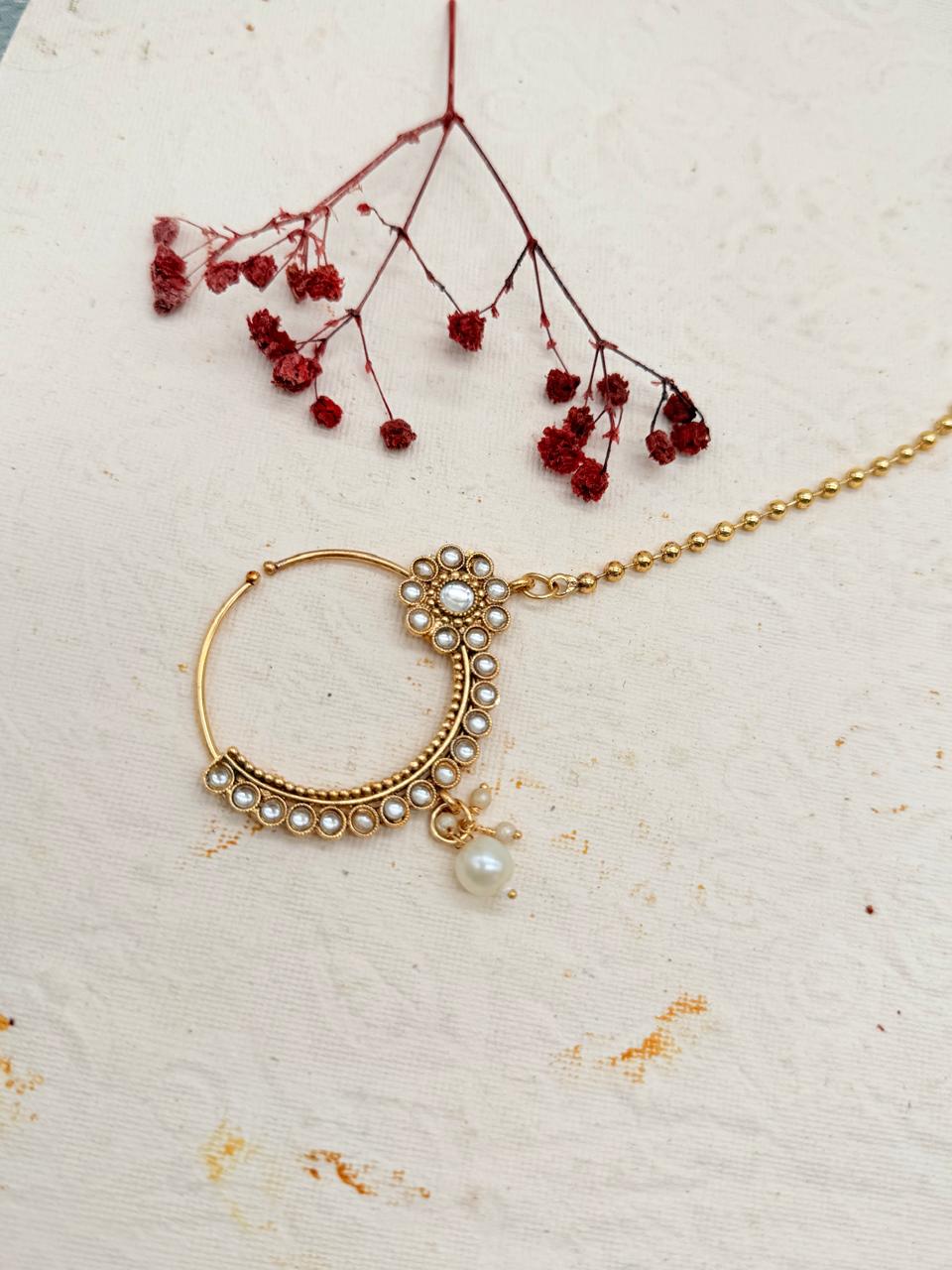 Rajratanika Kundan Replica Bridal Set