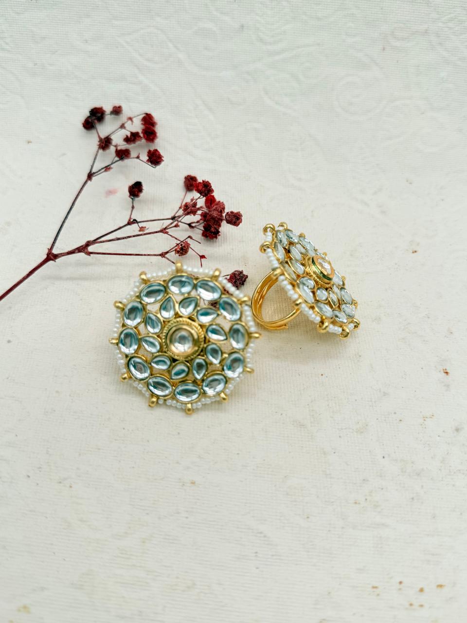 Rajratanika Kundan Replica Bridal Set