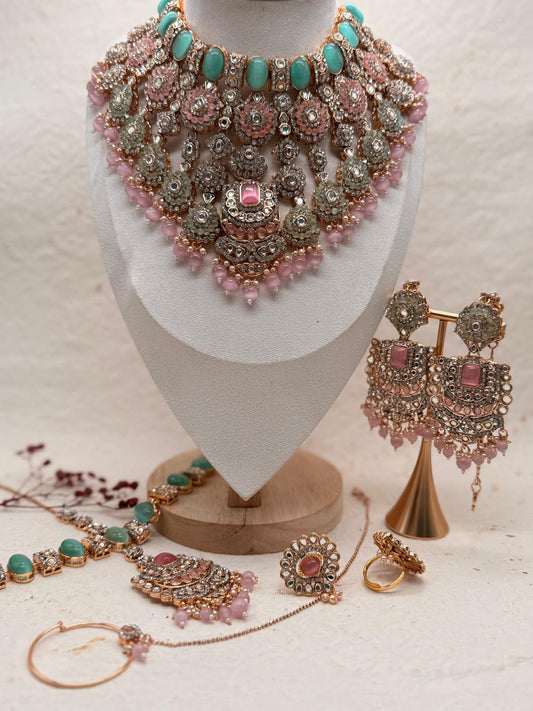 Rajroopika Kundan Replica Bridal Set