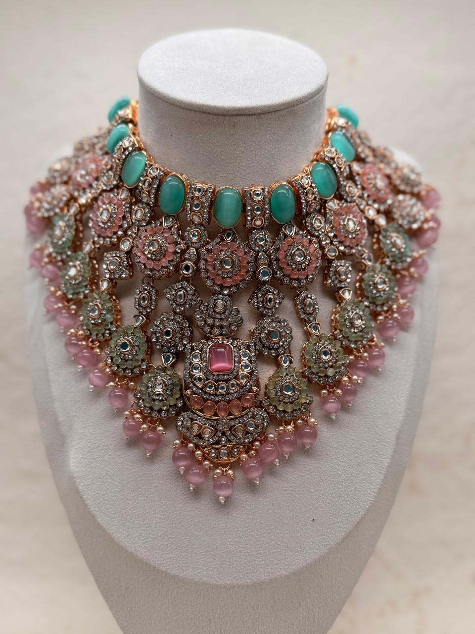 Rajroopika Kundan Replica Bridal Set