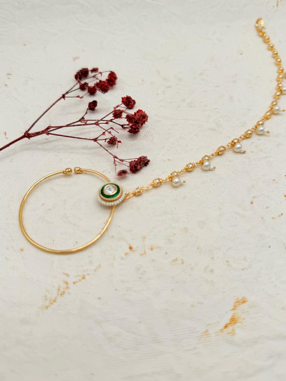 Rajrani Haar Mint – Kundan Replica Bridal Set