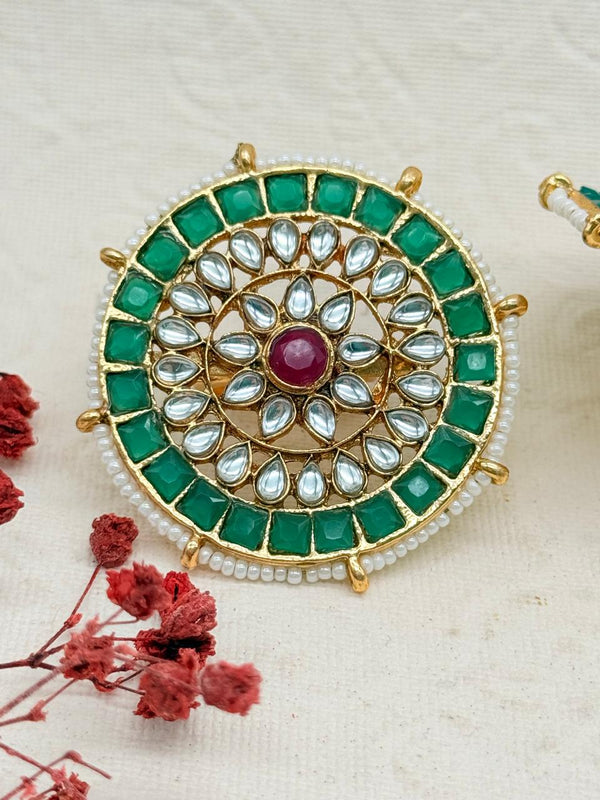 Rajrani Mint – Kundan Bridal Set