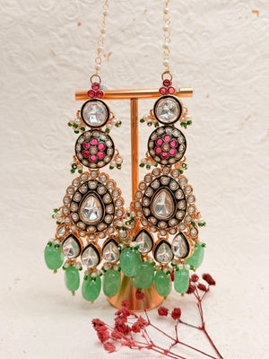 Rajrani Mint – Kundan Bridal Set