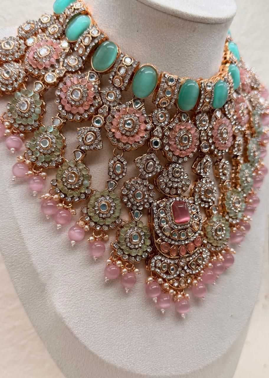 Rajroopika Kundan Replica Bridal Set