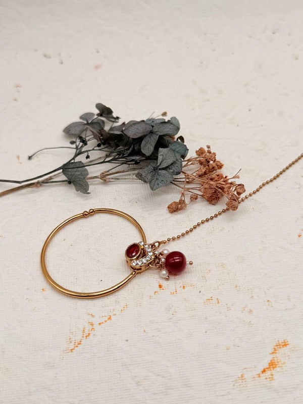 Shahrang Maroon – Kundan Bridal Set