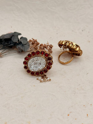 Shahrang Maroon – Kundan Bridal Set