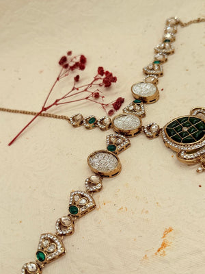 Shahmeher Emerald  – Kundan Bridal Set