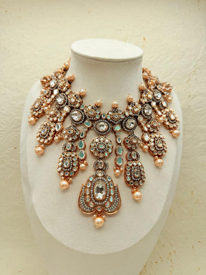 Rajratna Clear – Kundan Bridal Set