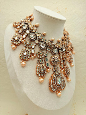Rajratna Clear – Kundan Bridal Set