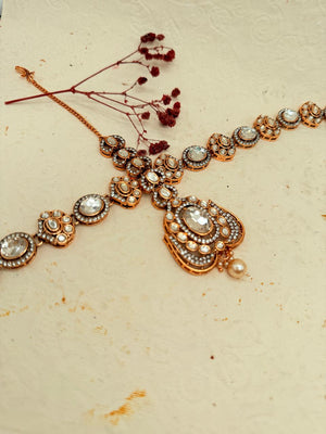 Rajratna Clear – Kundan Bridal Set