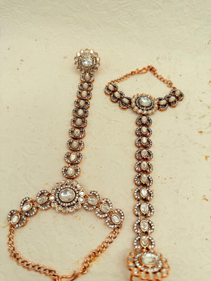 Rajratna Clear – Kundan Bridal Set