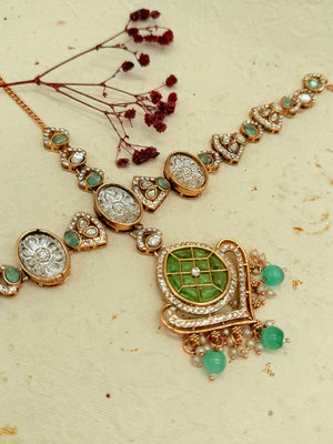 Shahbano Mint – Kundan Bridal Set