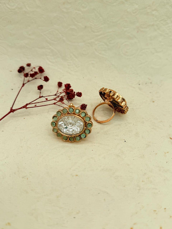 Shahbano Mint – Kundan Bridal Set