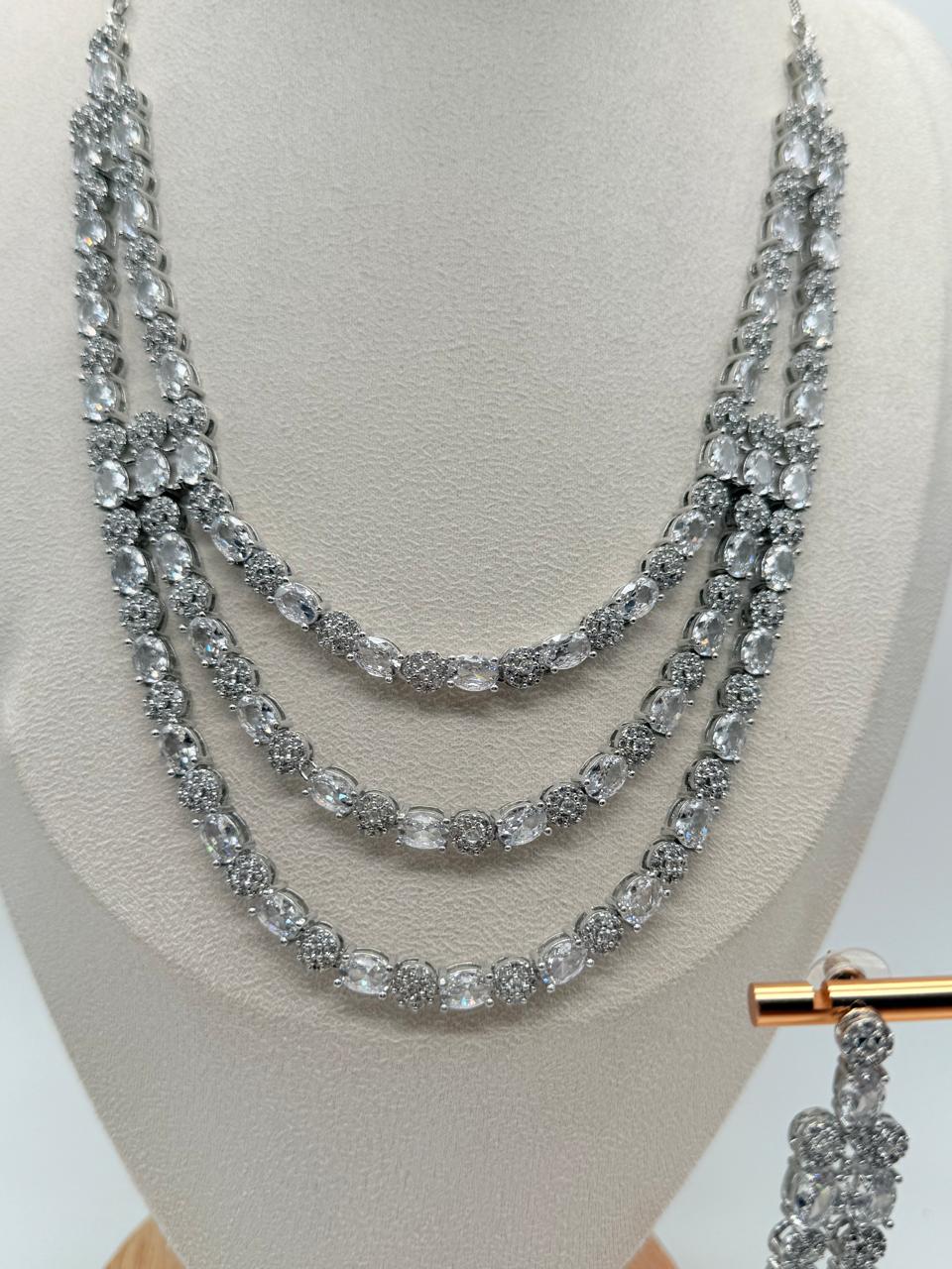 Lumière Crystalfall – AD Necklace Set Clear Variant