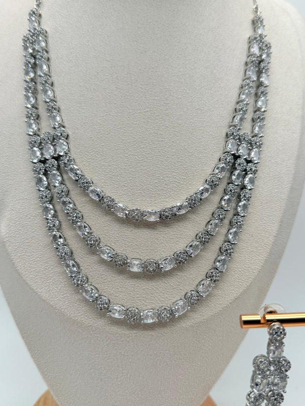 Lumière Crystalfall – AD Necklace Set Clear Variant