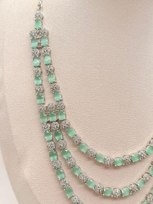 Lumière Mintfall – AD Necklace Set