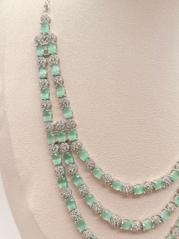 Lumière Mintfall – AD Necklace Set