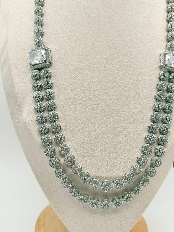 Crystal Royale Cascade – AD Necklace Set