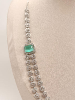 Aqua Royale Cascade – AD Necklace Set