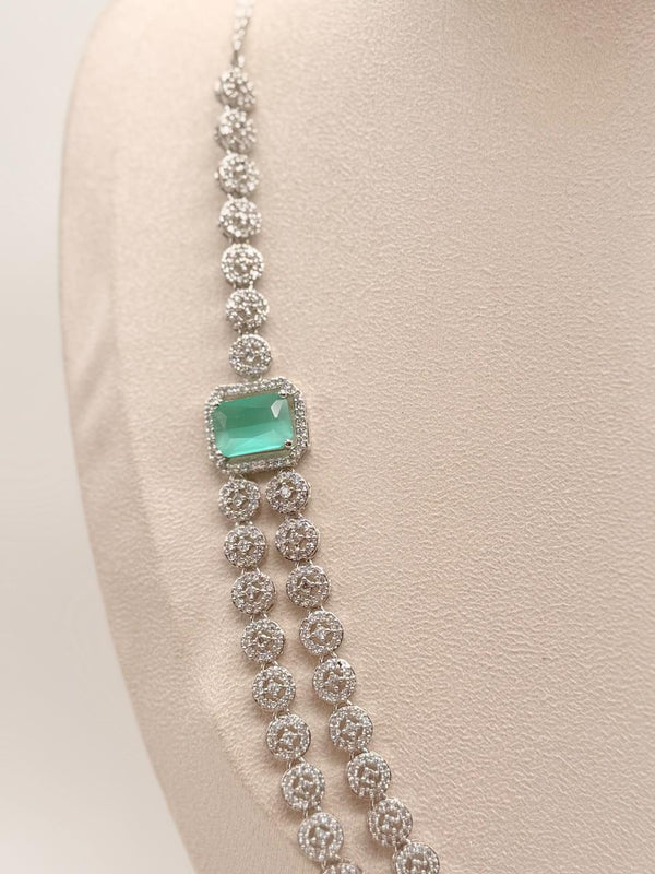 Aqua Royale Cascade – AD Necklace Set