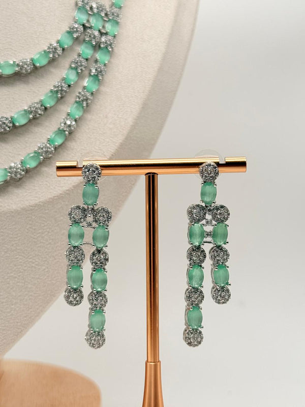 Lumière Mintfall – AD Necklace Set