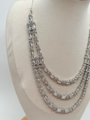 Lumière Crystalfall – AD Necklace Set Clear Variant