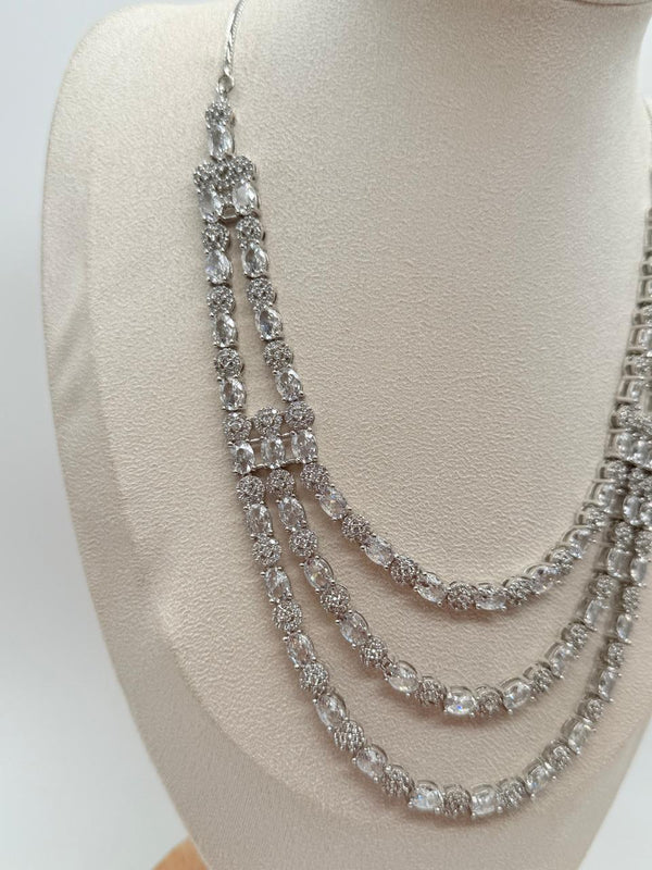 Lumière Crystalfall – AD Necklace Set Clear Variant