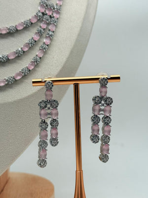 Lumière Blushfall – AD Necklace Set