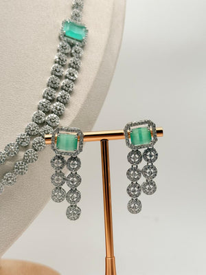 Aqua Royale Cascade – AD Necklace Set