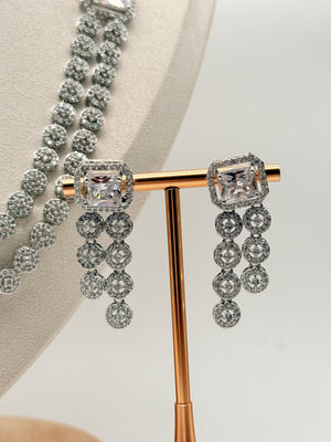 Crystal Royale Cascade – AD Necklace Set