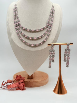 Lumière Blushfall – AD Necklace Set