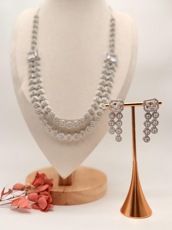 Crystal Royale Cascade – AD Necklace Set