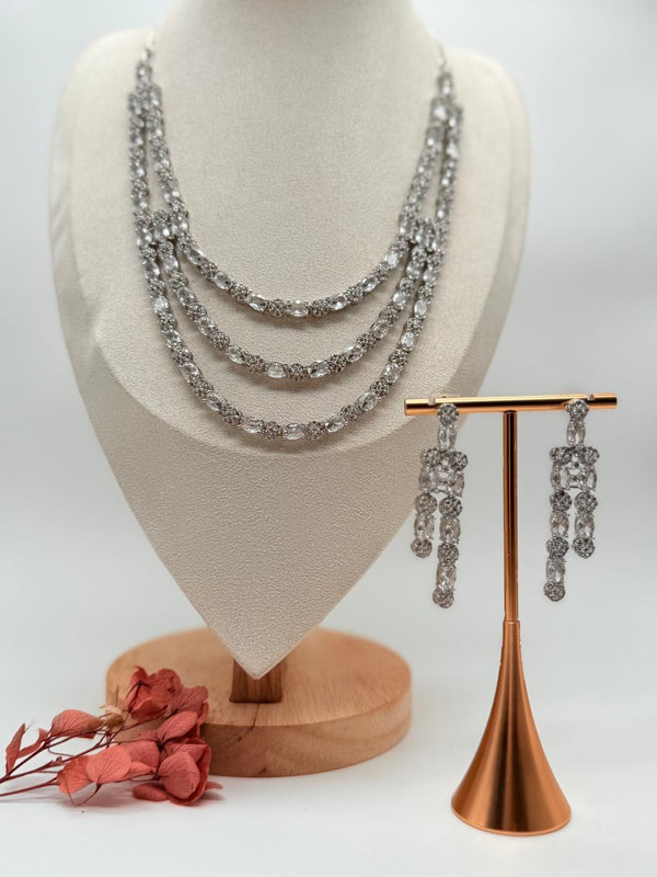 Lumière Crystalfall – AD Necklace Set Clear Variant