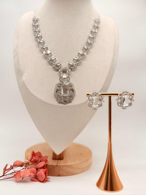 Sovereign Spark AD Necklace Set – Crystal White Edition
