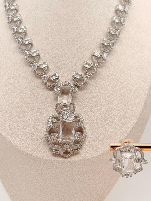 Sovereign Spark AD Necklace Set – Crystal White Edition