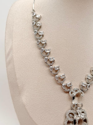 Sovereign Spark AD Necklace Set – Crystal White Edition